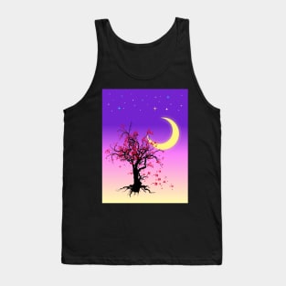 Romantic Night | Cherry Blossom | Sakura Tree Tank Top